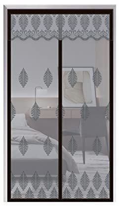 LJIANANW Verdunkelungsrollo, Verstärkter Magnet Bildschirmtür Vorhang Raumteiler Falten Bildschirmwand Feinmaschig Zum Schlafzimmer Deck, Anpassbar (Farbe : Klar, Größe : 180X240CM)