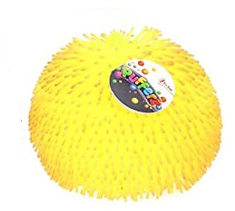 TOI-Toys 51010Z - Knetball - Pufferz Pufferball 2farbig (23cm) (gelb/orange)