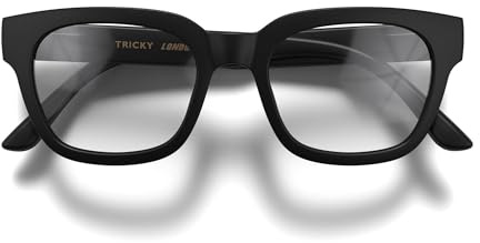 LONDON MOLE® Tricky lesebrille | Coole quadratische/rechteckige/trapezförmige lesegeräte | Herren damen unisex | Federscharniere