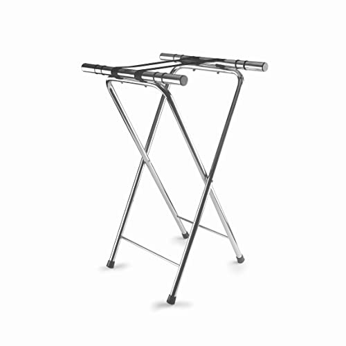 Lacor 61870 - Soporte Bandejas Hostelería, Cualquier Bandeja, 41.5x52x82 cm | En acero inoxidable, organiza y mantiene todo a mano; base antideslizante, ideal para cocina profesional y uso diario en casa
