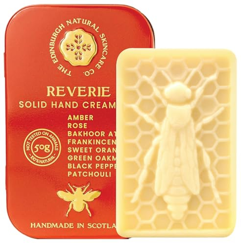 Reverie Hand Cream Bar – 100% Natural Moisturiser for Very Dry Hands | With Beeswax, Cocoa Butter & Coconut Oil | Long-Lasting, Travel-Friendly, Cruelty-Free, Ideal for Gifting | 50g