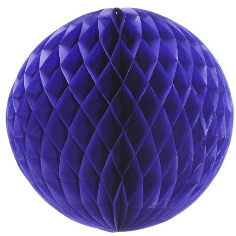 Deco Woerner Blauer Wabenball schwer entflammbar, B1 30 cm Ø