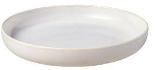 like. by Villeroy &Boch - Crafted Cotton Suppenteller Weiß, Spülmaschinenfest, Mikrowellensicher, Geschirr Keramik, Rund, Tiefer Teller, Teller für Suppe und Pasta, Pottery-Look, Premium Porzellan