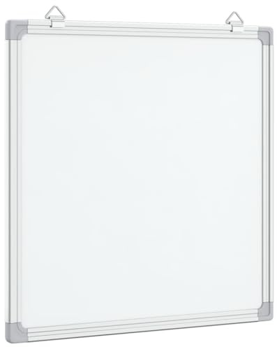 vidaXL Tableau blanc magnétique 60x60x1,7 cm aluminium, tableau magnétique effaçable à sec, tableau magnétique, tableau blanc magnétique mural
