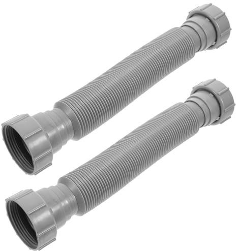 Artibetter 2stücke Teiliges Flexibles Erweiterbarer Waschbecken Ablaufverlängerungsschlauch Aus Robustem Material Auslaufsicher Passend Für Küche Bad Und Waschbeckenanschluss