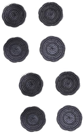 Gogogmee 8stücke Kopfhaut Massagebürsten Hair Shampoo Bürsten Zur Sanften Reinigung Und Massage Der Kopfhaut Für Haartypen Geeignet Schwarz