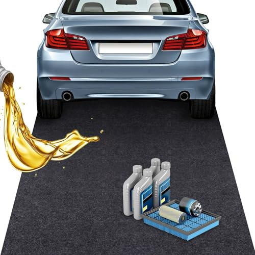 YSOOUA Tapis Anti-Déversement d’Huile 100x200cm - Rétention pour Moto, Auto, Établi et Atelier
