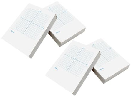 VILLCASE Achsen-millimeterpapier Koordinaten-millimeterblätter Mathematik-notizbücher Doppelseitige Seiten Präzisionsraster Für Mathematische Zeichnungen