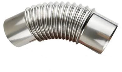 WUUKEPSG Camino per Tubo per Stufa Resistente Al Calore, Tubo Di Curvatura per Camino in Acciaio Inox da 45° Ø50-120 Mm, Accessori per Tubo Di Scarico per Stufa a Legna da Campeggio/110Mm