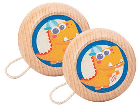 FELTECHELECTR 2stücke Yo-yo Spielzeug Mit Tierischem Muster Lernspielzeug Für Fördert Koordination Und Geschicklichkeit Zufällige Muster Und Langlebig