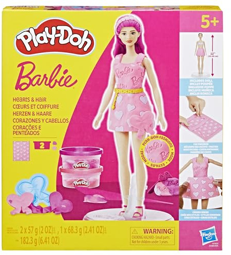 Play-Doh Barbie Herzen & Haare Puppenset