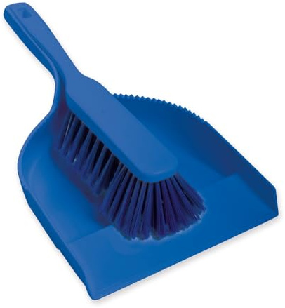 4 Stück Hygoclean Kehrgarnitur, blau, L: 35cm, Kehrgarnitur, Handfeger, Kehrschaufelset