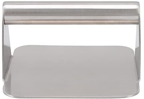 ANGGREK Burger Press pour Plafonnier en Acier Inoxydable Smash Burger Press de 5,5 Pouces NON Stick Grill Press avec Poignée Confortable pour les Galettes et Légumes de Bacon de Steak