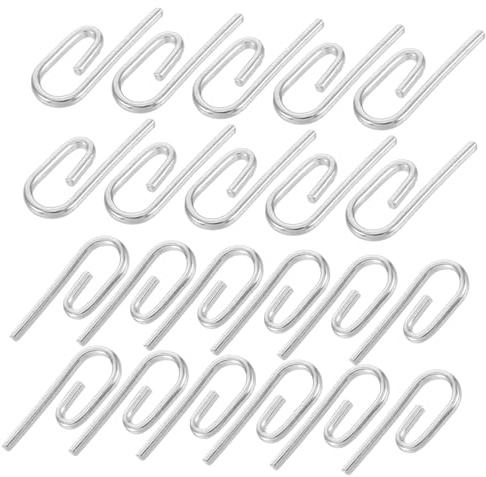 CLISPEED 50piezas Gancho De Cortina De Metal Resistente Unidades para Ventanas Puertas y Duchas Ganchos Metálicos para Cortinas