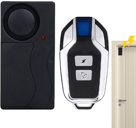 Alarma inalámbrica antirrobo, dispositivo de seguridad para motocicleta, alarma de 110 decibelios con mando a distancia, alarma inalámbrica para el robo de vehículos, dispositivo de seguridad para