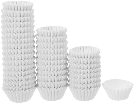 FONDOTIN Pirottini Di Carta Per Muffin e Cupcake Da 5 Cm Base, Monouso Alimentari Per Dolci, Muffin e Caramelle, Confezione Da 1000 Pezzi Per Feste e Pasticceria Domestica