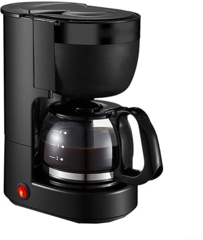 Caffettiera automatica con timer 24 ore, mantiene caldo e protezione contro il surriscaldamento, spegnimento automatico per una preparazione affidabile (è nero)