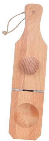 MOLUCKFU Presse à Tostones Pliable Bois Outil Manuel pour Écraser Plantains et Pommes de Terre Ustensile de Cuisine Compact pour Snacks et Recettes Maison
