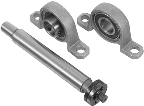 SEWACC Lathe Spindle Bearing Seat Pulley Assembly for Woodworking Bench Saw DIY Rotary Lathe with Stable Vibration Control and Easy Maintenance