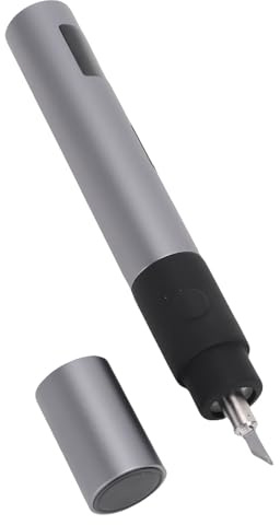 banapoy Coltello Taglio Ad Ultrasuoni, Utensile Taglio Elettrico con Taglierina Ad Ultrasuoni Portatile 40 KHz con Luce LED 50 Lame, per Modelli Stampati in 3D, PVC, Pelle, Legno