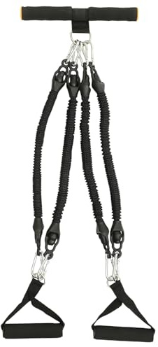 PACKOVE Cuerda de Tensión Elástica para Entrenamiento, Banda de Resistencia para Pedales Multifuncional, Equipo de Ejercicio Portátil para Fitness en Interiores, Cuerda Tiradora