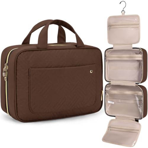 BAGSMART Trousse de Toilette Voyage à Suspendre Femmes Trousse Maquillage M