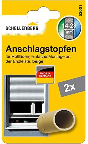 Schellenberg 52001 Butée de volet roulant, 2 pièces, 20 x 40 mm, Beige