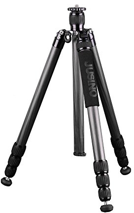 JUSINO Karbon Tripod Traveller Monopodfunktion max. 165cm Belastbar bis 15kg Inkl. Transporttasche TK-284C Reisestativ