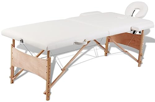 vidaXL Massagetisch Massagebank Liege Kosmetik Therapieliege 2 Zonen mit Tasche