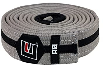 Combat Corner Young Star BJJ Belt Grey/Black A-1
