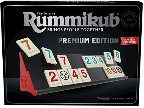 MELARQT Rummikub Premium Edition by Pressman - Das Original Rommé-Fliesenspiel, Silber (108647)