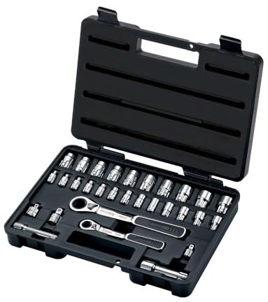 SATA Durchsteckschlüssel-Satz, 1/4' & 3/8' 30-teilig, 3,5-19 mm ST09132SJ (Ratschen-Durchsteckschlüssel-Satz Durchsteckschlüsselsatz Durchsteckschlüssel Durchsteckratsche Durchsteckknarre)