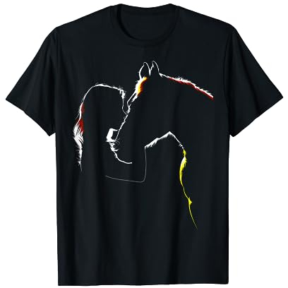 Ragazza Cavallo Cowgirl Maglietta