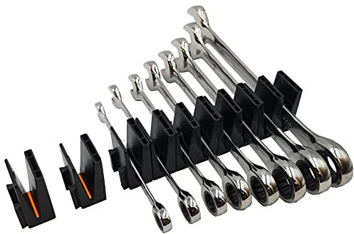 Modular Spanner Organizer for Tool Drawer Storage | Magnetic Vertical Spanner Holder | Tool Box Kit for Professional & DIY Mechanics | Organize Your Spanners For Fast Accountability - 1 Kit