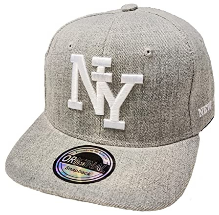 J26 Barn snapback USA keps tonåring keps basebollkeps trucker keps NY, GRÅ, One size