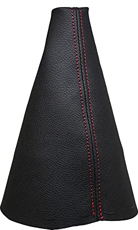 Cargaiter - Funda Palanca de Cambios Accesorio Compatible Especifico para Vehículo C2 C3 (2001-2010) (Costuras en Rojo)