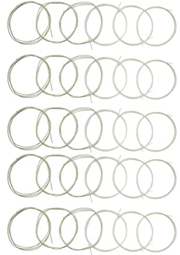 TUOREN 5 Sets of 6 String Guitar Strings Replacement Nylon String for Classical Guitar (3 Clear Nylon and 3 Core Alloy Winding)