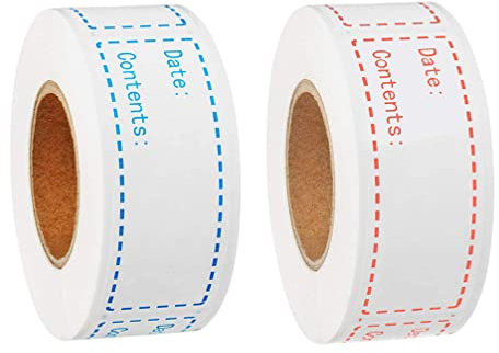 Hemobllo 2rollen Selbstklebende Gewürzglas-etiketten Wasserfeste Küchenlabels Für Lebensmittelbehälter Zur Organisation Von Aufbewahrungsbehältern