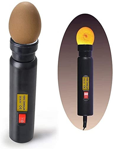 Brrnoo Schierlampe für Bruteier & Hühnereier, LED Ei Candler für Brutkasten & Inkubatoren, Hochleistungsvolle Beobachtungslampe mit klarer Eizustands-Analyse