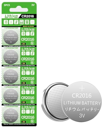 TXY CR2016 3V Lithium Battery(Pack of 5)