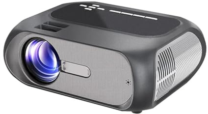 QUYNAGER QUYNAGER Mini Proyector LED Portátil 3D Cine en Casa Proyector de Video Proyector Soporte 1080P 4K (D como se Muestra)