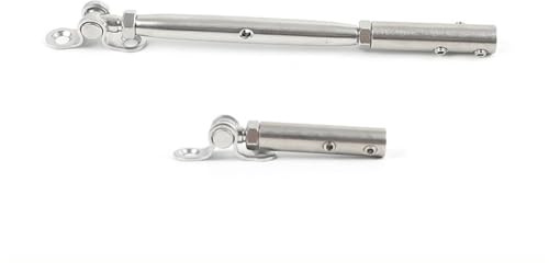 Serre Cable Acier 1 paire de garde-corps de câble de pont 2/3/4/5/6/8mm, raccord de tendeur, ancre à bascule avec boulons à vis hexagonaux, câble métallique for escalier Serre Cable Inox(For 6mm wire)