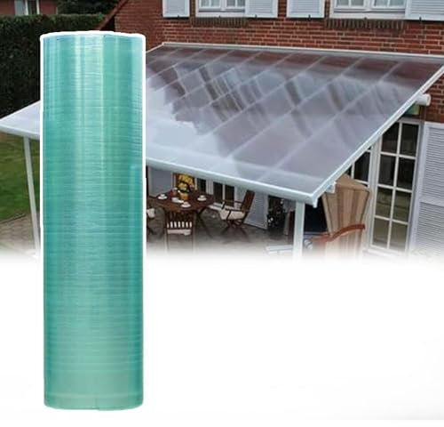 YNAYGDIUGD Polycarbonat Dachplatte,0,8mm Glasfaserplatte,Leicht Zu Biegen Und Zu Schneiden,UV-Schutz Wasserdichte Gewächshausplatte,Ersatz Verkleidungspaneele, Für Wintergarten,Carport,Leicht Zu Schne