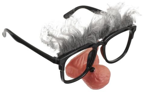 KONTONTY Kleine Clown Nasenbrille Mit Großer Nase Professionelles Party Zubehör Für Karneval Halloween Und Festlichkeiten Lustige Kostümbrille Für Erwachsene Und