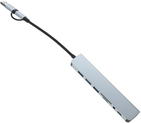 Angoily Type-c Docking Station Usb Dual Monitor Adapter Usb Adaptor Splitter for Laptop