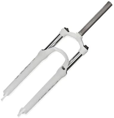 HESHUYAN Forcella MTB Forcella Anteriore for Mountain Bike MTB 26/27,5/29 Pollici 100 mm Ammortizzatore ad Aria Controllo remoto delle sospensioni Parti Forcelle Rigide MTB(26 inch White)
