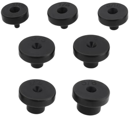 SG Store 7-teiliges Doppel-Bördelwerkzeug-Adapterset 3/16 Zoll 1/4 Zoll 5/16 Zoll 3/8 Zoll 7/16 Zoll 1/2 Zoll 5/8 Zoll Rohr- Und Bördelwerkzeug-Set