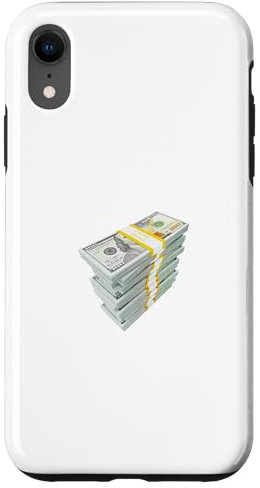 Pile de billets de 100 $ Coque pour iPhone XR