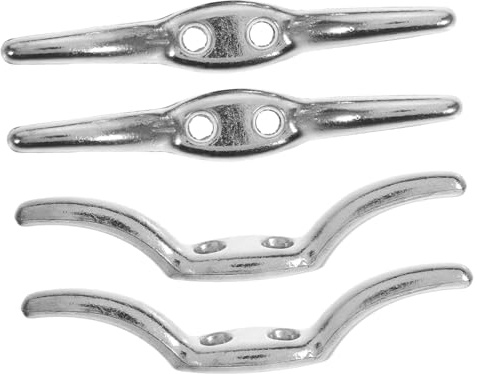 GLEAVI Metal Blind Cord Cleats 4pcs Safety Rope Holders for Window Blinds Adjustable Curtain Rope Hooks Self-Adhesive Cleat System for Easy Installation