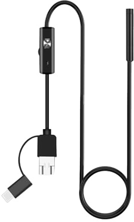 Telecamera periscopica impermeabile IP67, cavo da 3 m, endoscopio plug and play regolabile per ispezione idraulica di macchinari